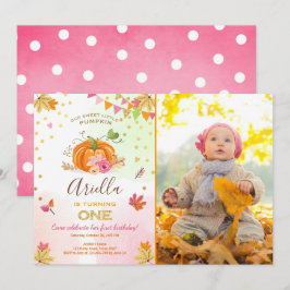 Abominável Primeiro Convite de Aniversário outono 