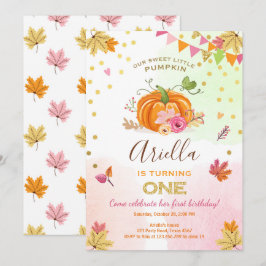 Abominável Primeiro Convite de Aniversário outono 