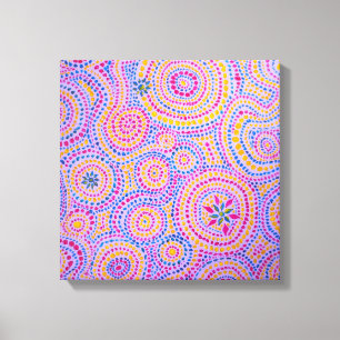 Aboriginal inspirou Canvas Premium