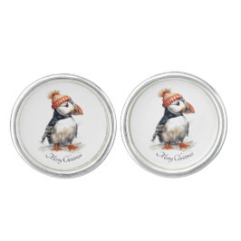 Abotoaduras Feliz Puffin, personalizado