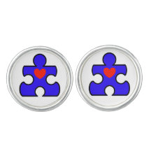 Lindos links de punho de Quebra-cabeça de Autismo