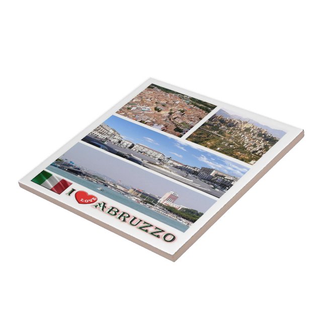 ABR009 ABRUZZO I Love, Mosaico, Itália (Lateral)