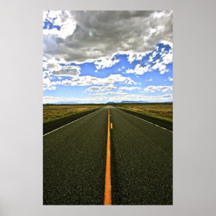Abra o poster da estrada