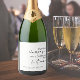 Abra o Vinho Espumante Despedida de Solteira