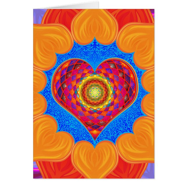 Abra seu Cartão de Saudação Coração (Frente)