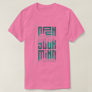 Abra sua mente Camisa T-Tipografia Futurística