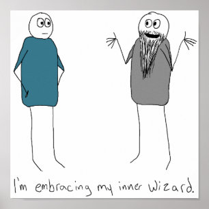 Abraçando meu poster interno do feiticeiro