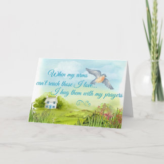 Abraçando Você Com Meu Cartão De Oração