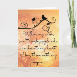 Abraçando Você Com Meu Cartão De Oração