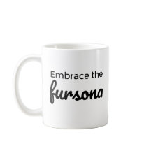 Abraçar a caneca de café de fursona