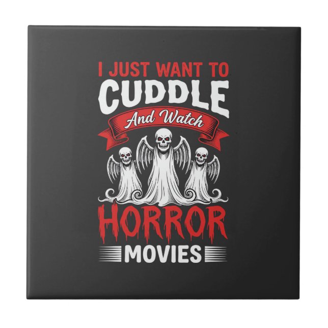 Abraçar e Assistir Filmes de Terror Esqueleto Hall (Frente)