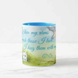 Abrace com minhas orações a caneca da campainha de
