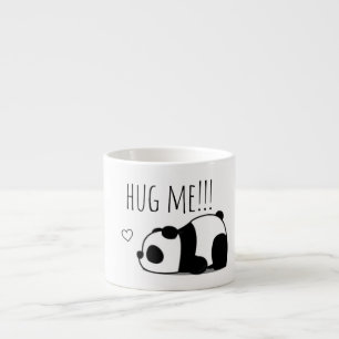"Abraço" Caneca de Café de Cerâmica de Panda Minim