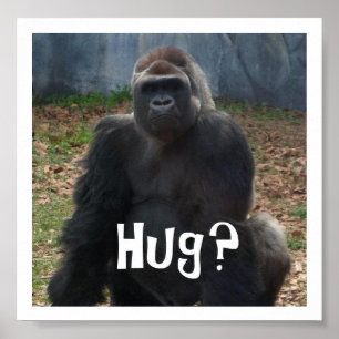 Abraço? Gorilla Poster