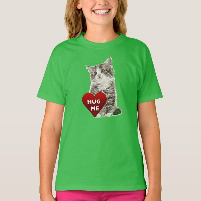 Abraço-me - Camisa Básica Para Meninas (Frente)