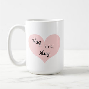 Abraço numa caneca de café