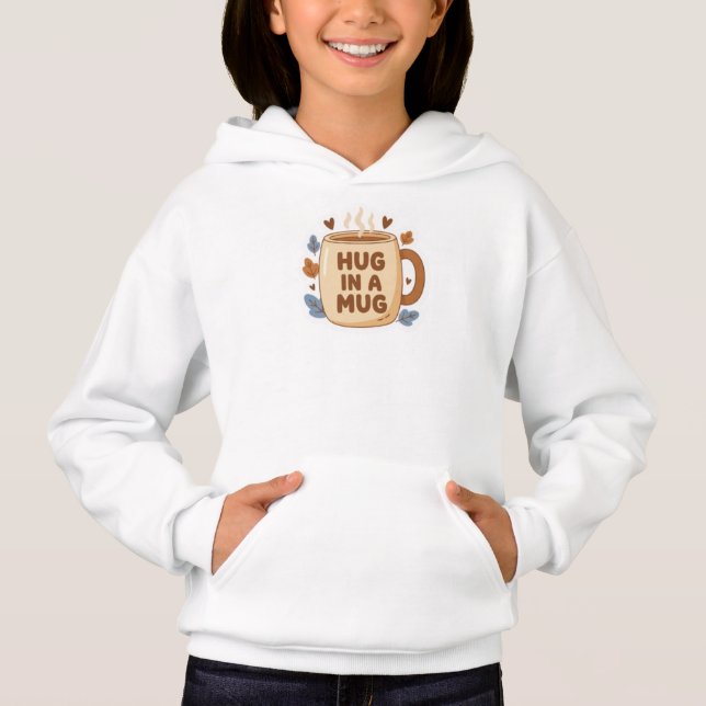 Abraço numa Caneca - Design de Caneca de Café Fofo (Frente)