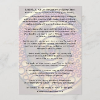 ABRAÇO: um jogo de Oracle de cartões de jogo