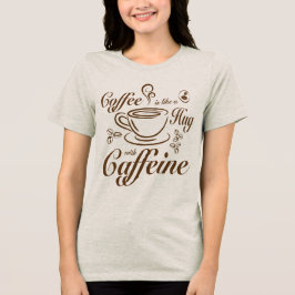 Abraços de cafeína de café calmantes e aconchegant
