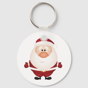 Abraços de Santa Claus Button Chaveiro