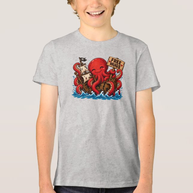 Abraços grátis Kraken! Cute Monstro Marinho DND (Frente)