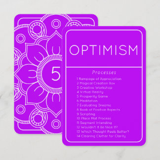 Abraham Hicks Otimista Lei do Cartão de Atração