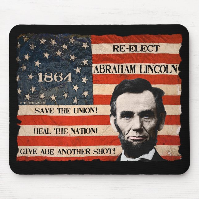 Abraham Lincoln 1864 Campaign Mousepad (Frente)