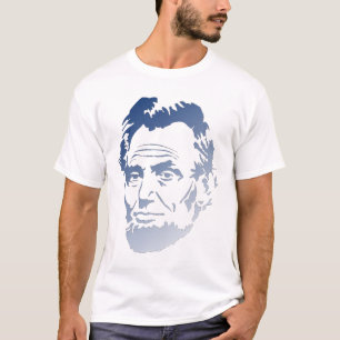 Abraham Lincoln de azul e branco - Camisa