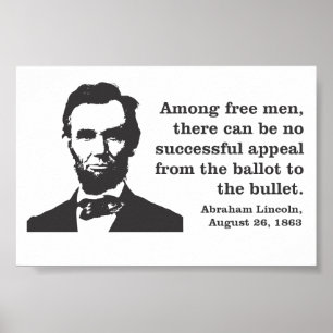 Abraham Lincoln Democracy Poster