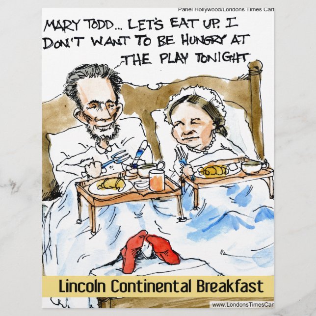 Abraham Lincoln & Mary Todd Café da Manhã na Cama (Frente)