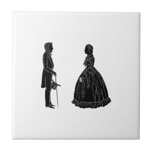 abraham lincoln mary todd lincoln silhueta baile