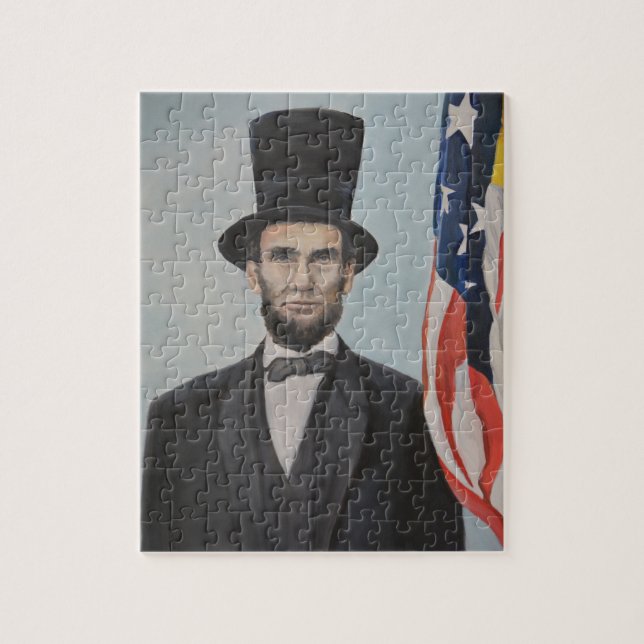 Abraham Lincoln Retrait Art Quebra-cabeça (Vertical)