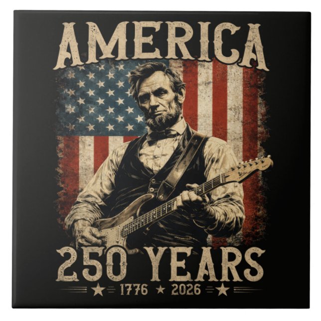 Abraham Lincoln Tocando Guitarra 4 de Julho (Frente)