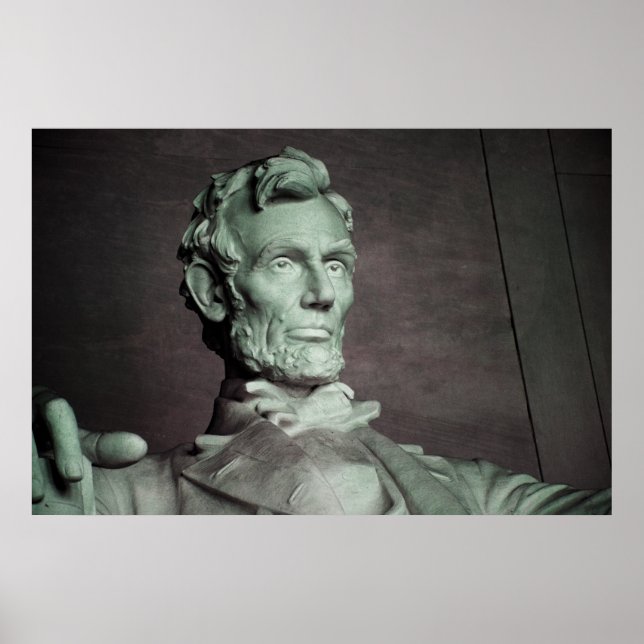 Abraham Lincoln USA American Photo Wall Poster (Frente)