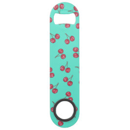 Abridor De Garrafa Bar Key Cerceta brilhante do teste padrão bonito vermelho