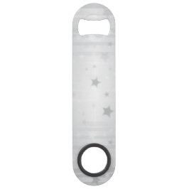 Abridor De Garrafa Bar Key Estrelas Prateadas Brilhantes