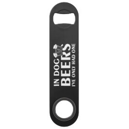 Abridor De Garrafa Bar Key In Dog Beers..Steel Bottle Opener