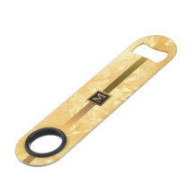 Mármaco branco monograma, legante, Dourado