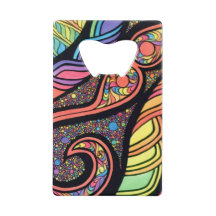 Abridor de garrafa do cartão de crédito com design