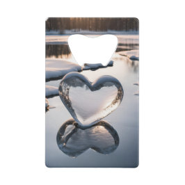 Abridor De Garrafa Cartão Em Forma De Crédito Ame Seu Coração Frio De Gelo