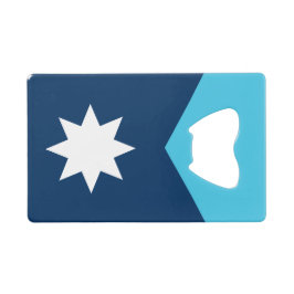 Abridor De Garrafa Cartão Em Forma De Crédito Bandeira do Estado do Minnesota