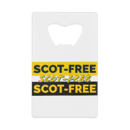 Abridor De Garrafa Cartão Em Forma De Crédito Isento de animais escoceses