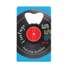 Abridor De Garrafa Cartão Em Forma De Crédito Registro de vinilo de distribuição retrorativa de 