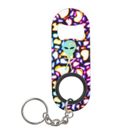 Abridor De Garrafa Chaveiro alienígena na galáxia