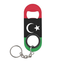Abridor De Garrafa Chaveiro Bandeira da Líbia