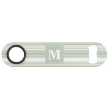 Banda verde pálida monograma