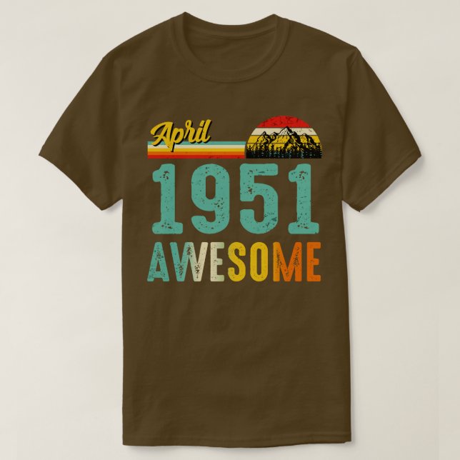 Abril de 1951 Camisa de Presente de Aniversário Vi (Frente do Design)