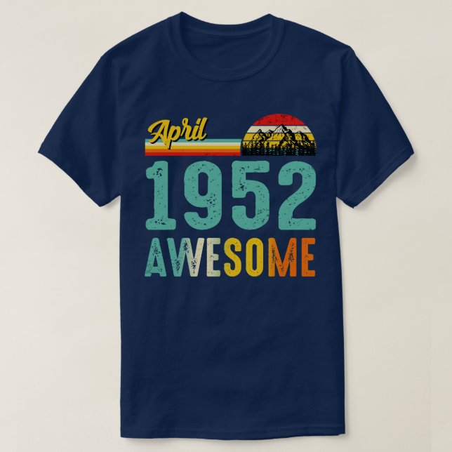 Abril de 1952 Camisa de Presente de Aniversário Vi (Frente do Design)