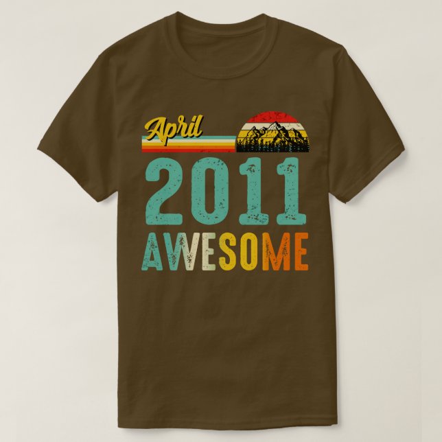 Abril de 2011 Camisa de Presente de Aniversário Vi (Frente do Design)