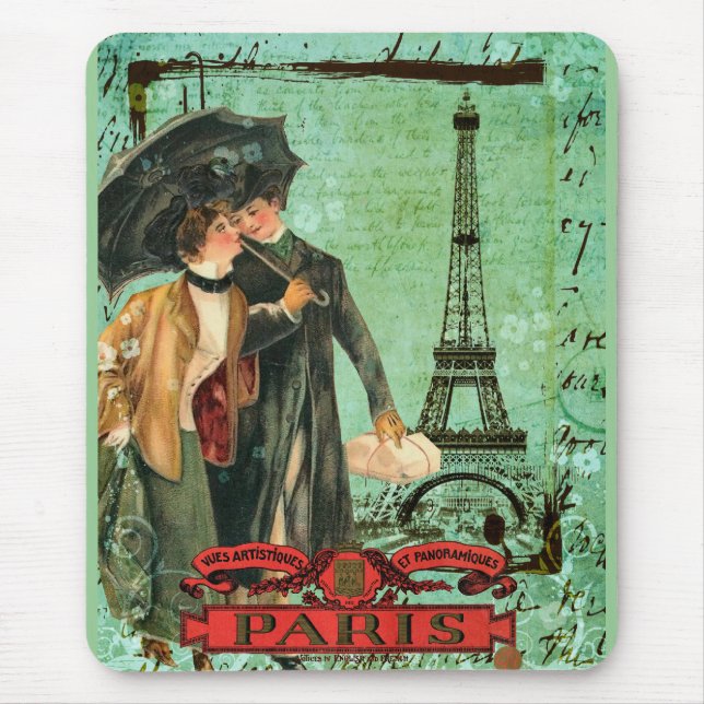 Abril em Paris Mousepad (Frente)